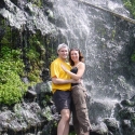 Danny & Jenny in the waterfall