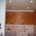 The walls are stronger with the plywood installed