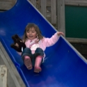 Isa on the slide