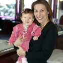 Mommy and Sara at Mr. Q's