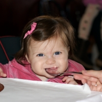 She really enjoyed that spoon!
