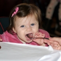 She really enjoyed that spoon!