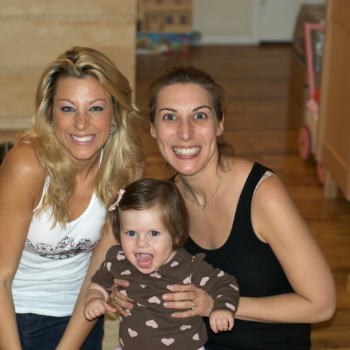 Mommy and Kristen with Sara