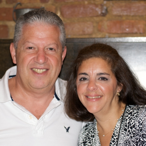 Mario and Beth enjoy the celebrations