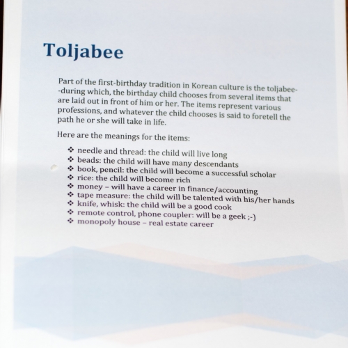 Traditions for a first birthday!