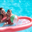 Mommy and Sara in the pool