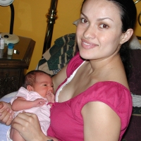 Mommy Rocio with Julia