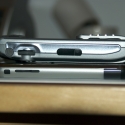 Comparing iPhone to my old SonyEricsson - So much thinner....