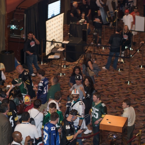 The lobby of Radio City is filled with excitement