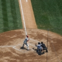 Shane Victorino, one of the heoroes of the '08 World Series digs in at the plate