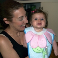 Mommy and Sara celebrate the event!