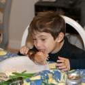 Cousin Max and his tasty turkey leg