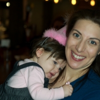 The birthday girl and her special hat!