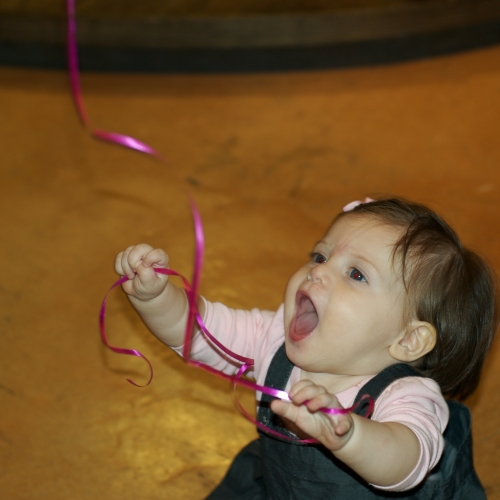 The birthday relaxes...