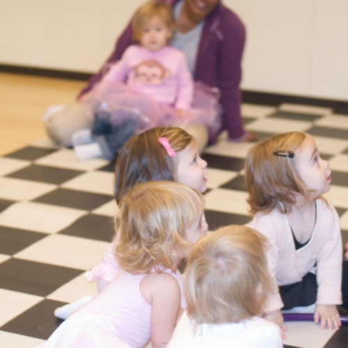 Peanut loving her ballet class!