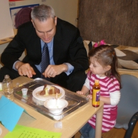 On Sara's instruction, the volcano was a triangle