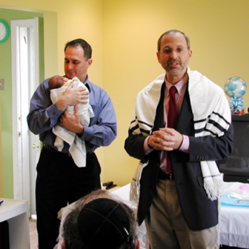 Warren & Joshua with Cantor/Moyel	 